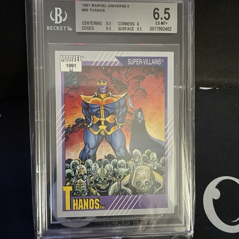 1991 Marvel Comics Impel Trading Card #85 Thanos Ultra Rare BGS Graded GEM